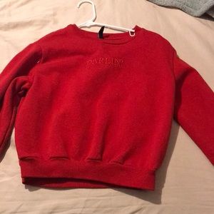 Crop top sweater